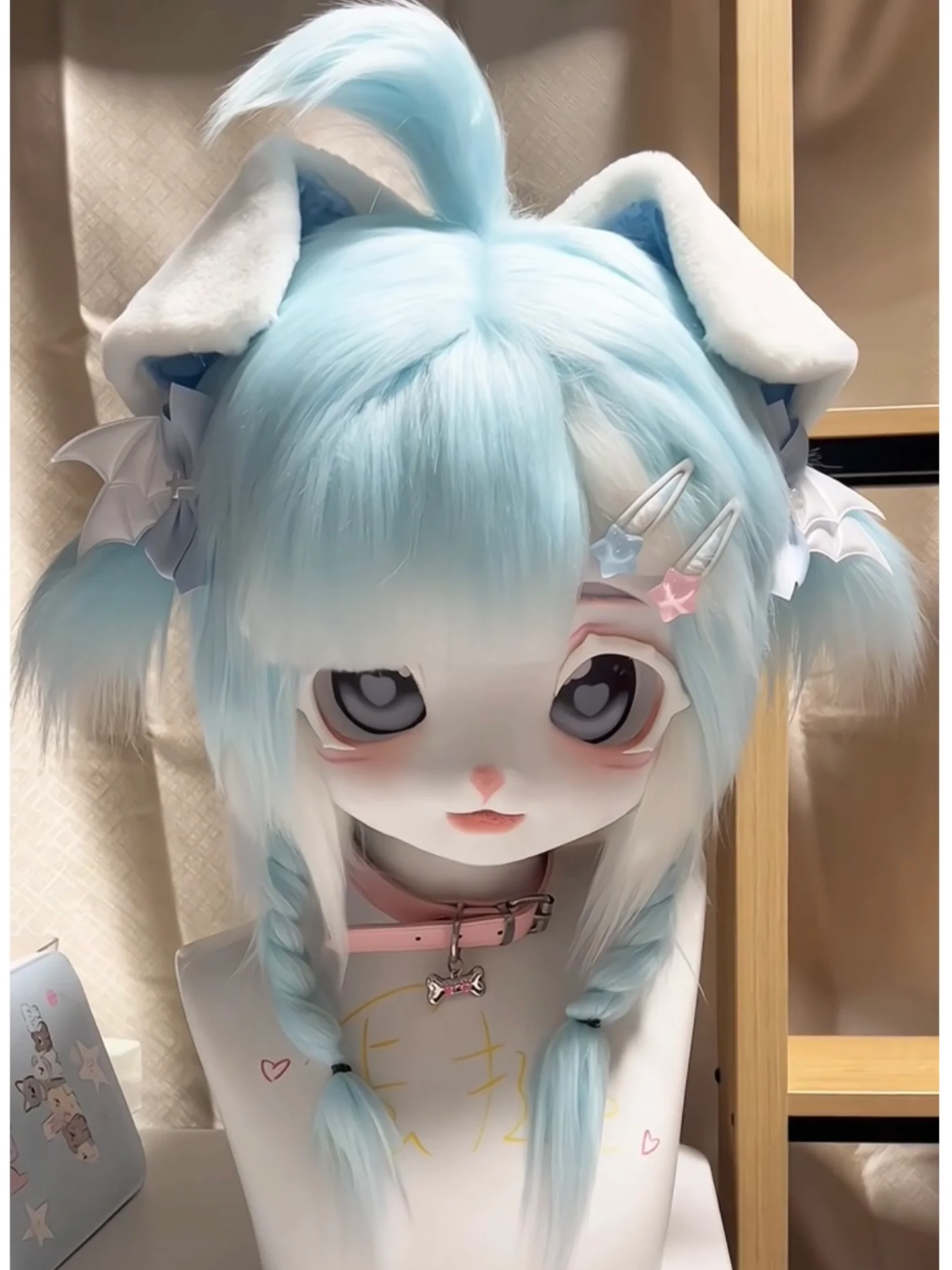 Fursuit Kigurumi Headsets Cute Furry Cosplay Dog Wolf Head Costumes Customized Fursona Head Comiket Furries Doll Kig Series Kawa