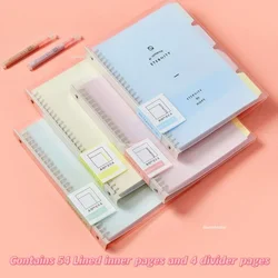 B5 A4 A5 cuaderno de carpeta de alta calidad, cuaderno en espiral de hojas sueltas, diario de papel, cuaderno de carcasa de bobina gruesa Simple extraíble