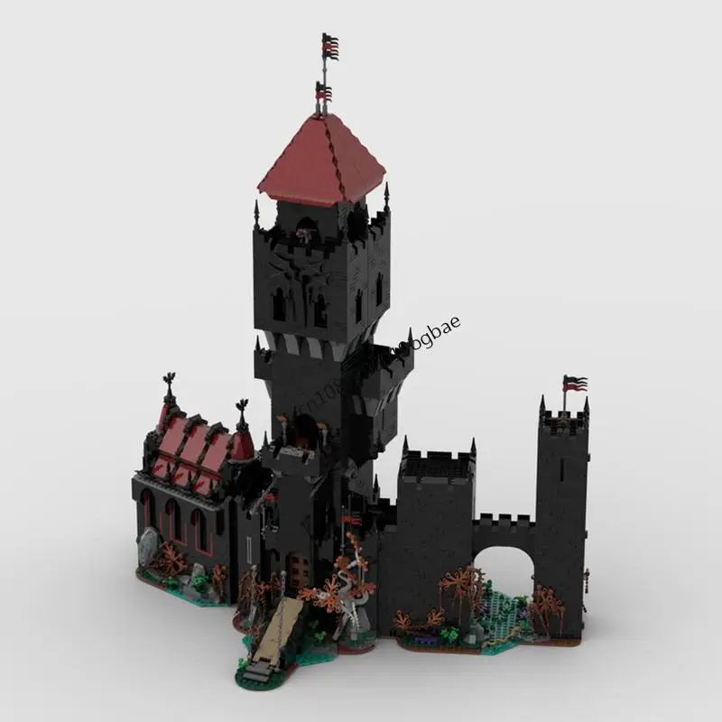 

New 5838Pcs Moc European Medieval Street View Night Swamp Tower Castle Model Diy Creative Ideas Child Toys Birthday Gifts Blocks