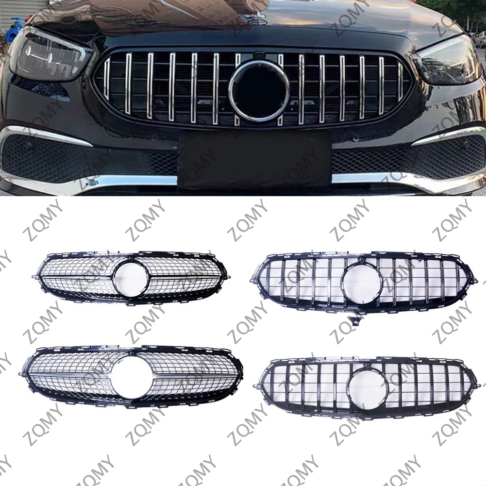 

Front Bumper Grille Centre Radiator Grid Grill For Mercedes Benz W213 E Class E300 E450 E53++ 2020 2021 2022 2023