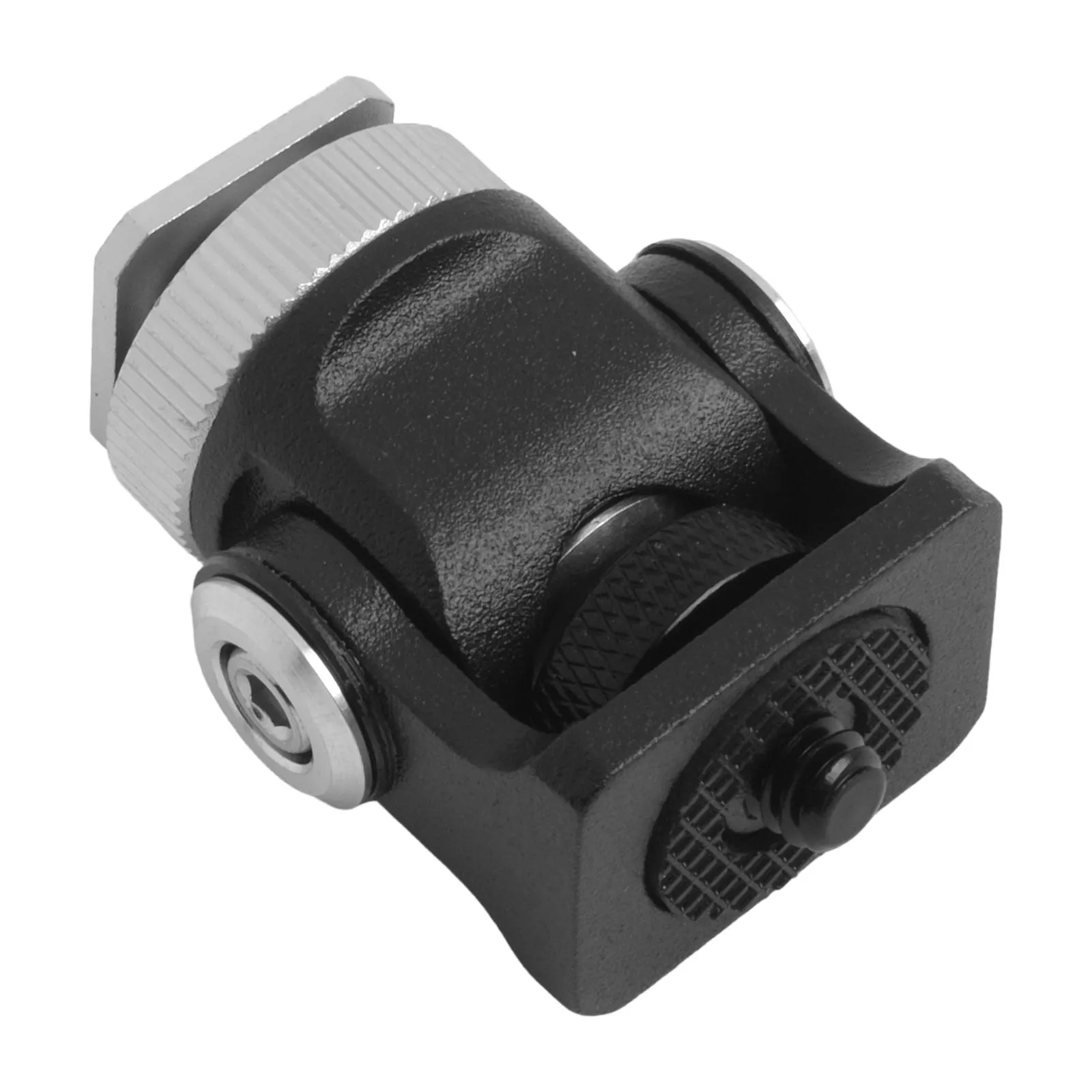 

1PC Aluminum Alloy Camera Gimbal Mini Hot Shoe Mount Degree Rotate Monitor Stand DSLR High Quality Camera Accessories
