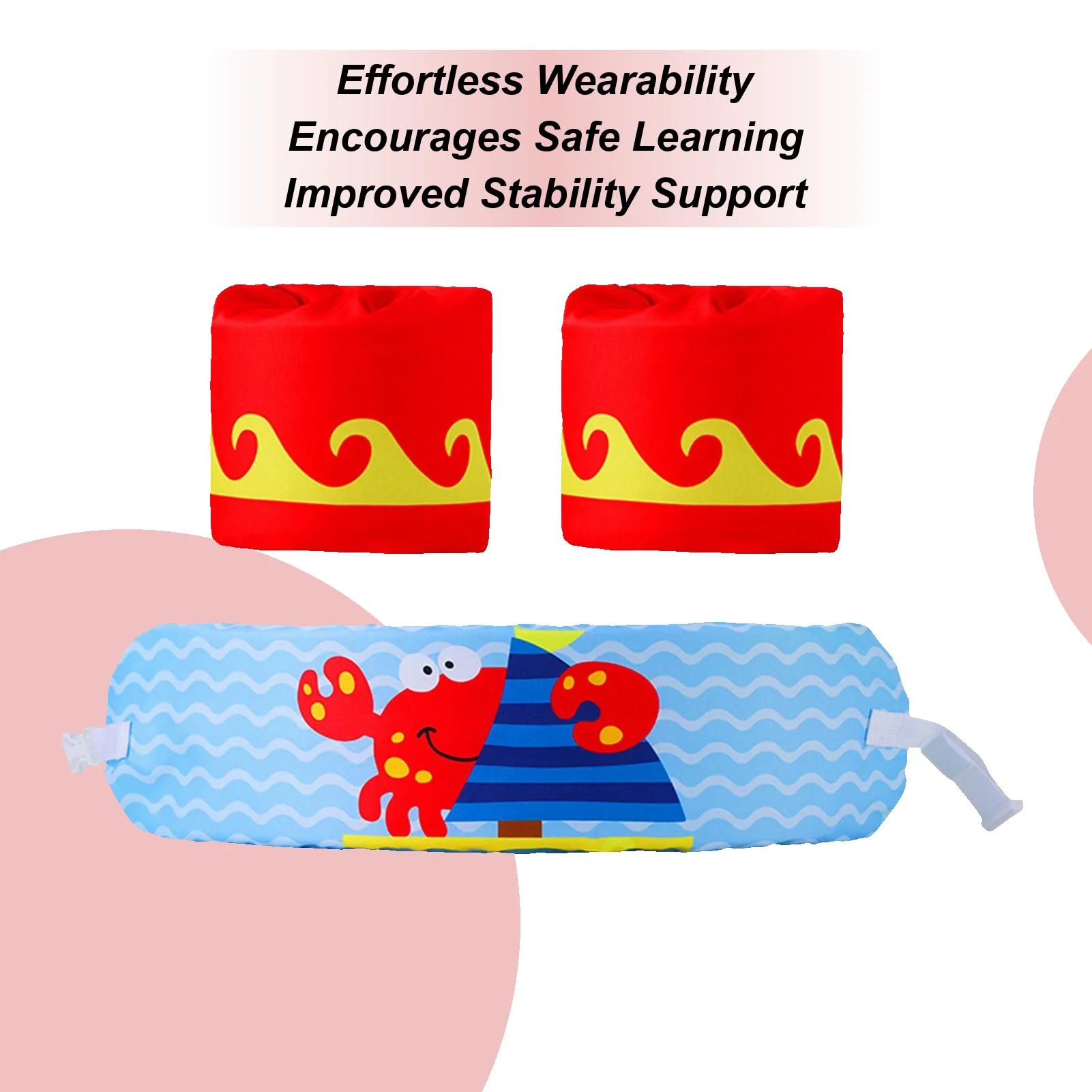 

Детский пояс для плавания, детский поясной ремень с поплавком на руку, регулируемое защитное оборудование, помощник по воде для студентов, учеников, мальчиков, озера, реки