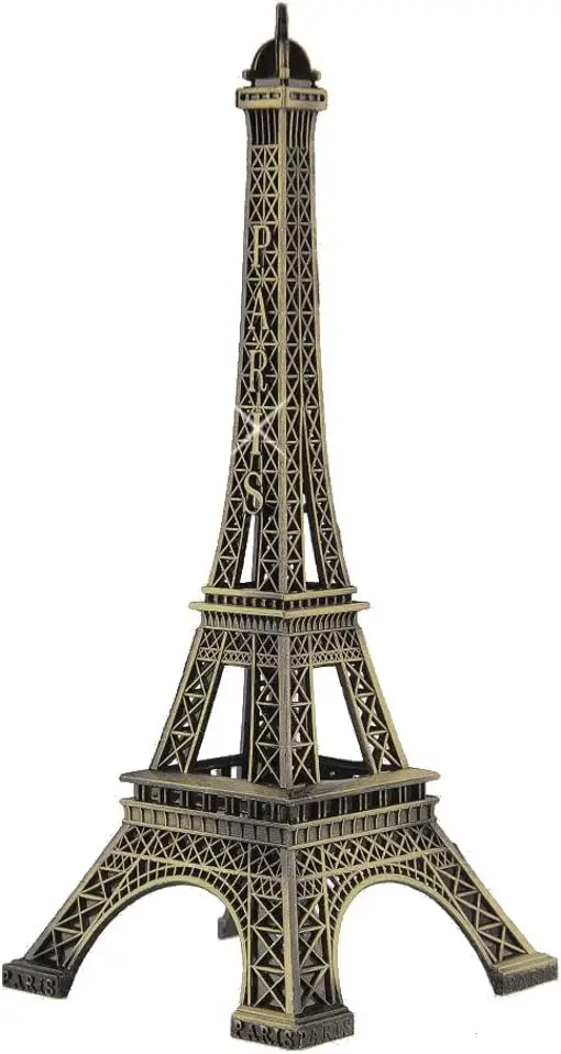 1Pcs Paris Eiffel Tower Statue Metal 15cm5.9Inch Retro style Eiffel Tower Souvenir Paris Eiffel Tower Statue Model Ornament