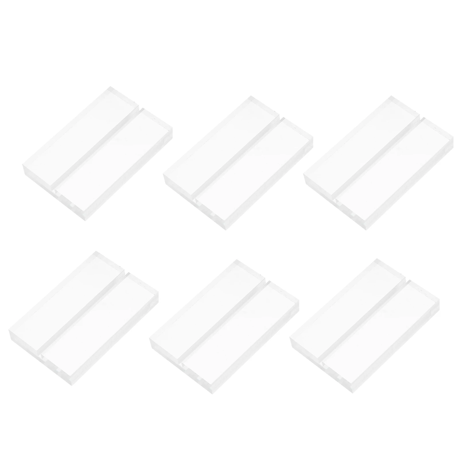 

10pcs Acrylic Stand Holder Clear Table Sign Base For Wedding Events Display Postcard Photo Menu Card Desktop Organizer