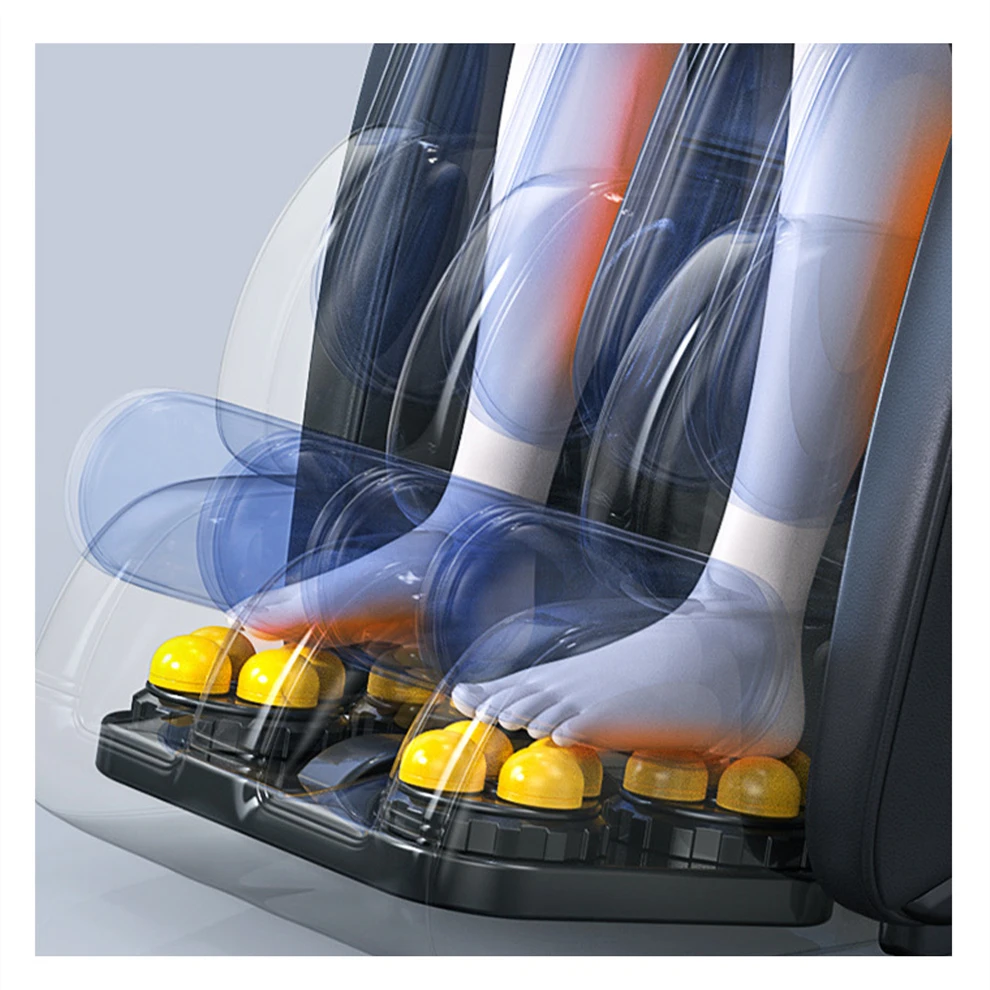 2024 New Design Luxury Shiatsu 4d 3d 5d SL Track Massage Chair Foot Spa Full Body Massage Seat Zero Gravity Massage Chair