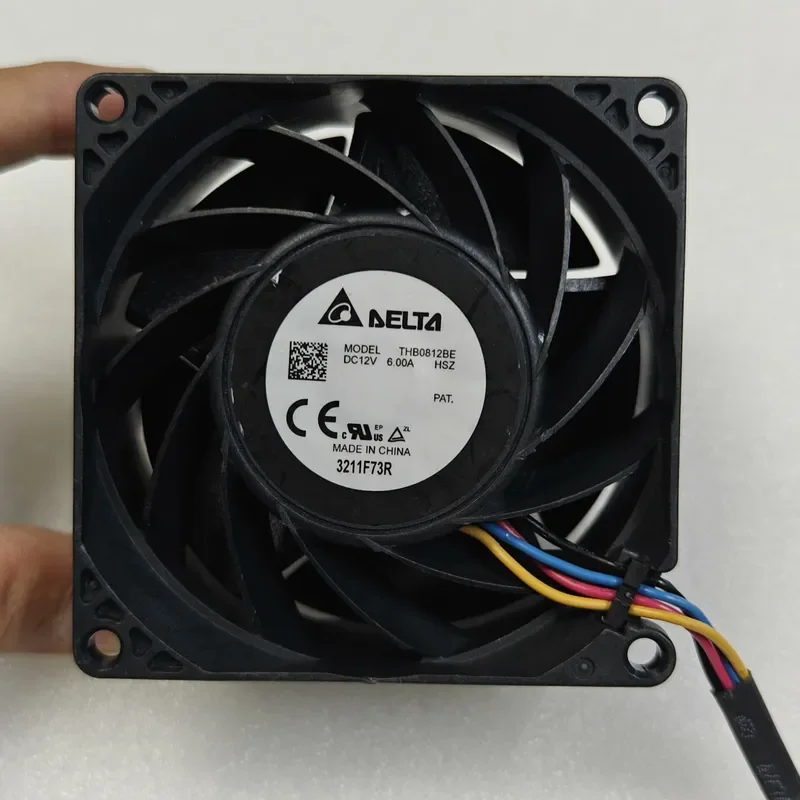 for Delta 8038 12V 6A THB0812BE High Speed Original Cooling Fan