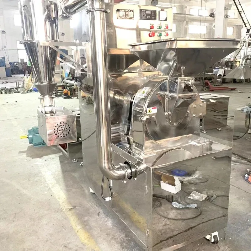 Top Quality Chili Pepper Powder Grinder Crusher Universal Pulverizer Spice Crushing Machine Grinding Machine With Dust Collector