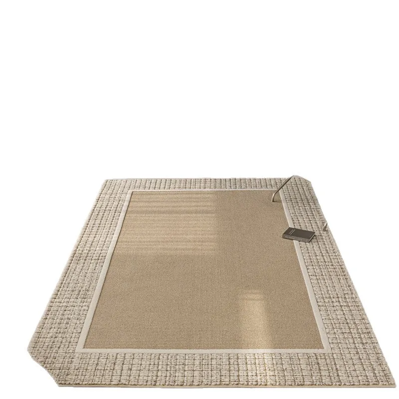 High-end three-dimensional luxury living room carpet, light luxury, dirt-resistant woven textured villa bedroom bedside blanket