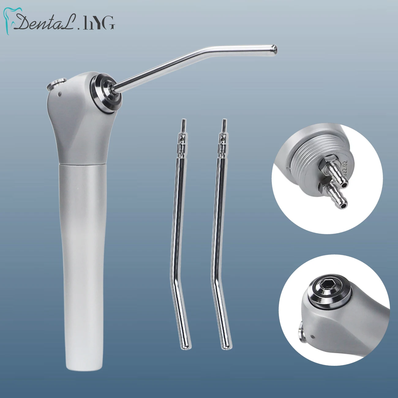 

Dental Triple Way Syringe Handpiece Air Water Spray with 2 Nozzles Tips Tubes For Air Triple Syringe Teeth Cleaning Tool