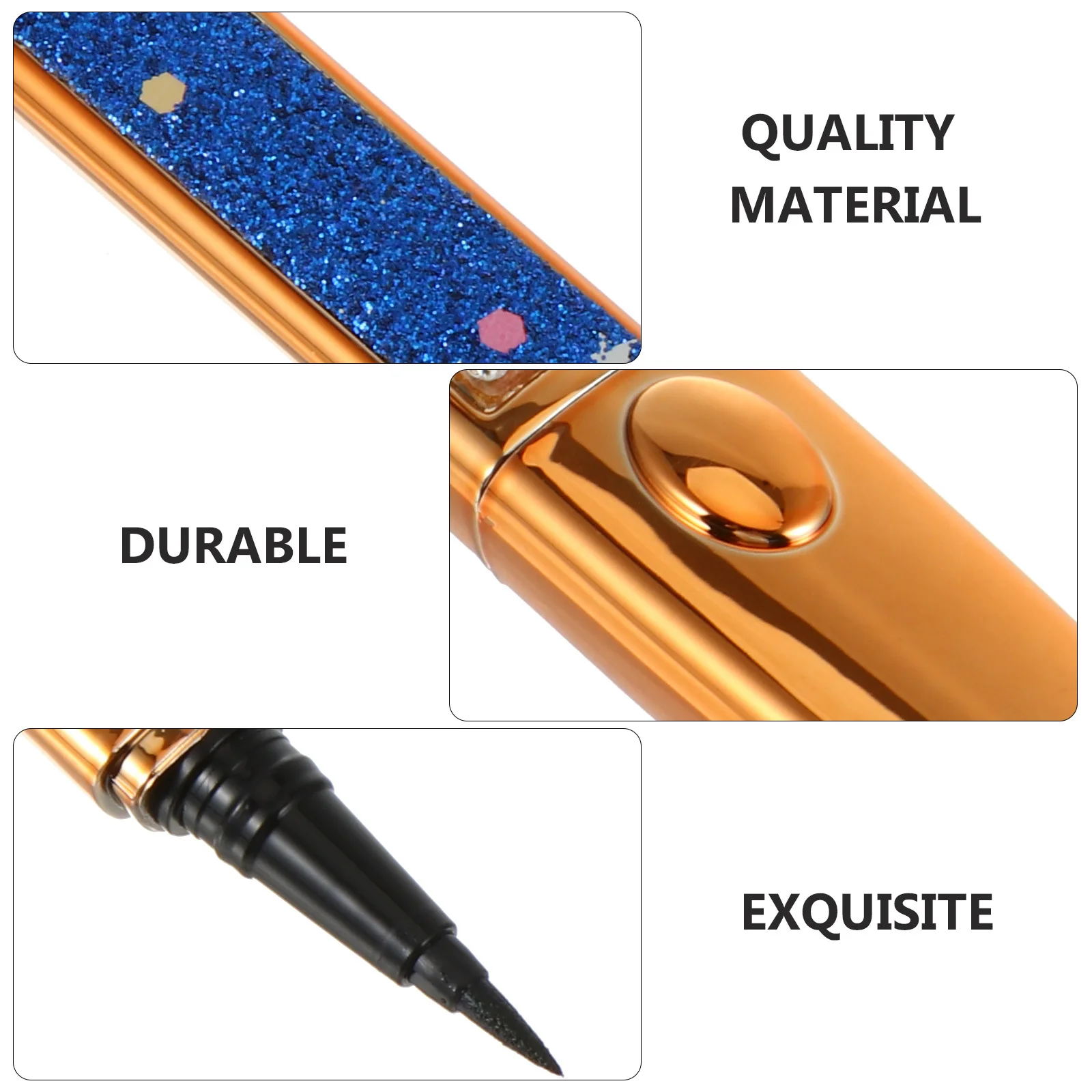 

Eye Lining Pen Diamond Sparkling Shell Smooth Long Lasting No Blooming Self Adhesive Eyeliner Liquid Makeup Tools