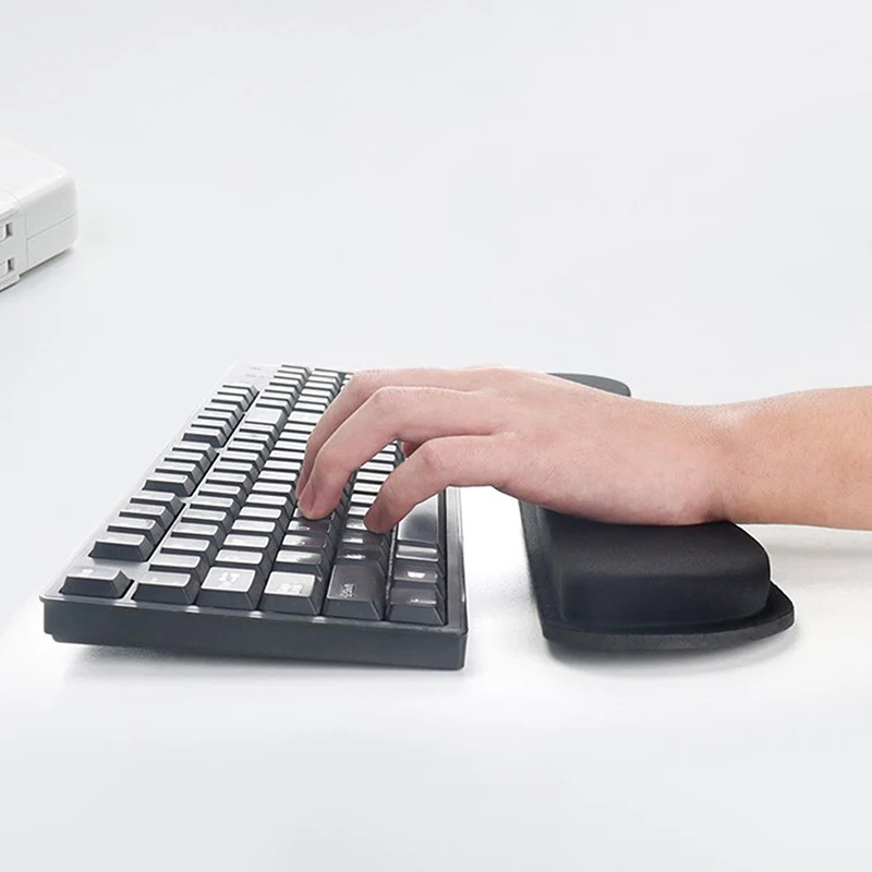 For PC Computer Gaming Keyboard Raised Platform Hands Keyboard Wrist Rest Pad Wrist Rest Mouse Pad Memory Foam Superfine Fibre