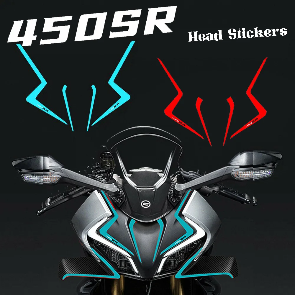 For CFMOTO 450SR Front Lip Face Stickers Motorcycle Accessories Protector Reflective Kit Decals CF MOTO SR SS S R 450S 450SS 450