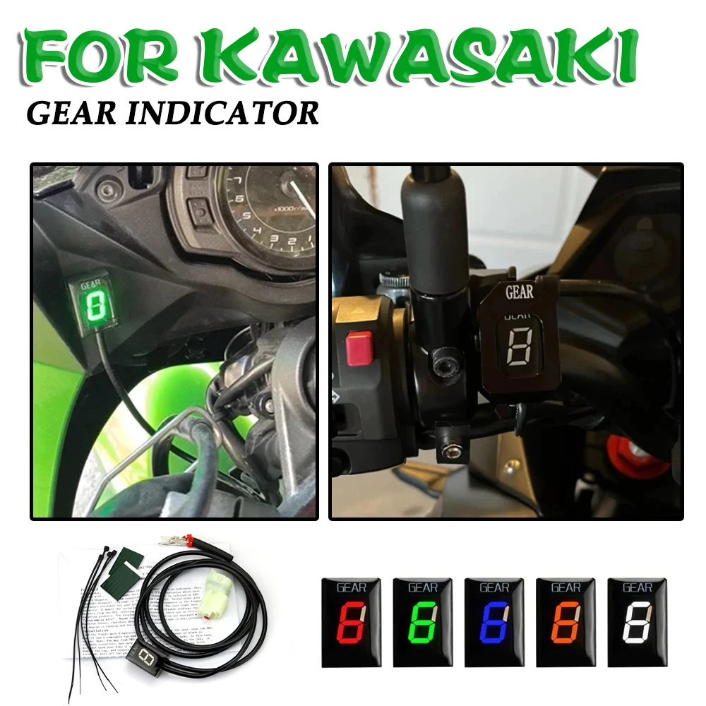 Accesorios para Motocicleta Kawasaki ZX-6R 636 ZX6R ZX6R 2006 EFI ZX10r ZX 10r 2009, Indicador LED de 1-6 Marchas, Medidor de Marchas