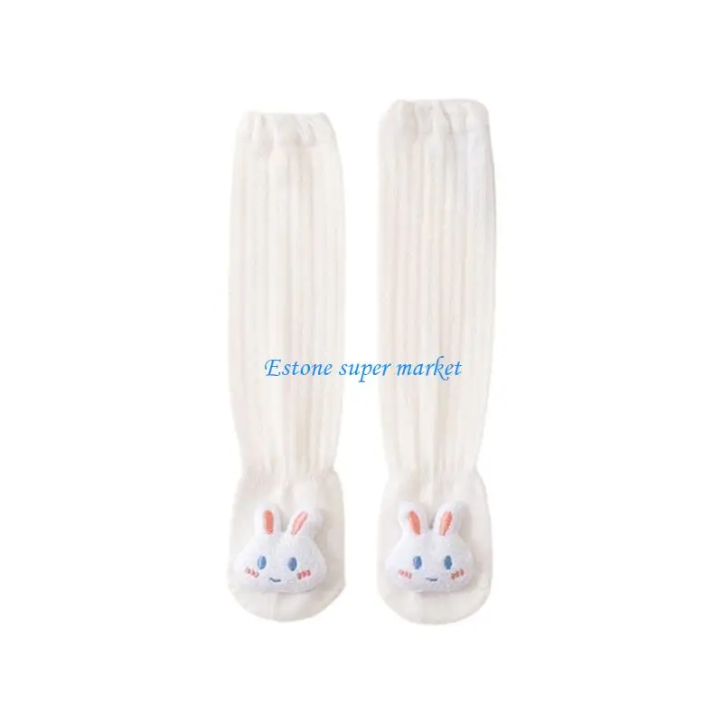

090B 1 pair Skin Friendly Fabric Over Knee Socks Stretchy Hosiery For Active Children Daily Wear Spring Summer