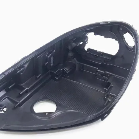 Moggic Black Rear Headlight Housing Base for Porsche Cayenne 2015‑2017, Front Headlamp Back Shell