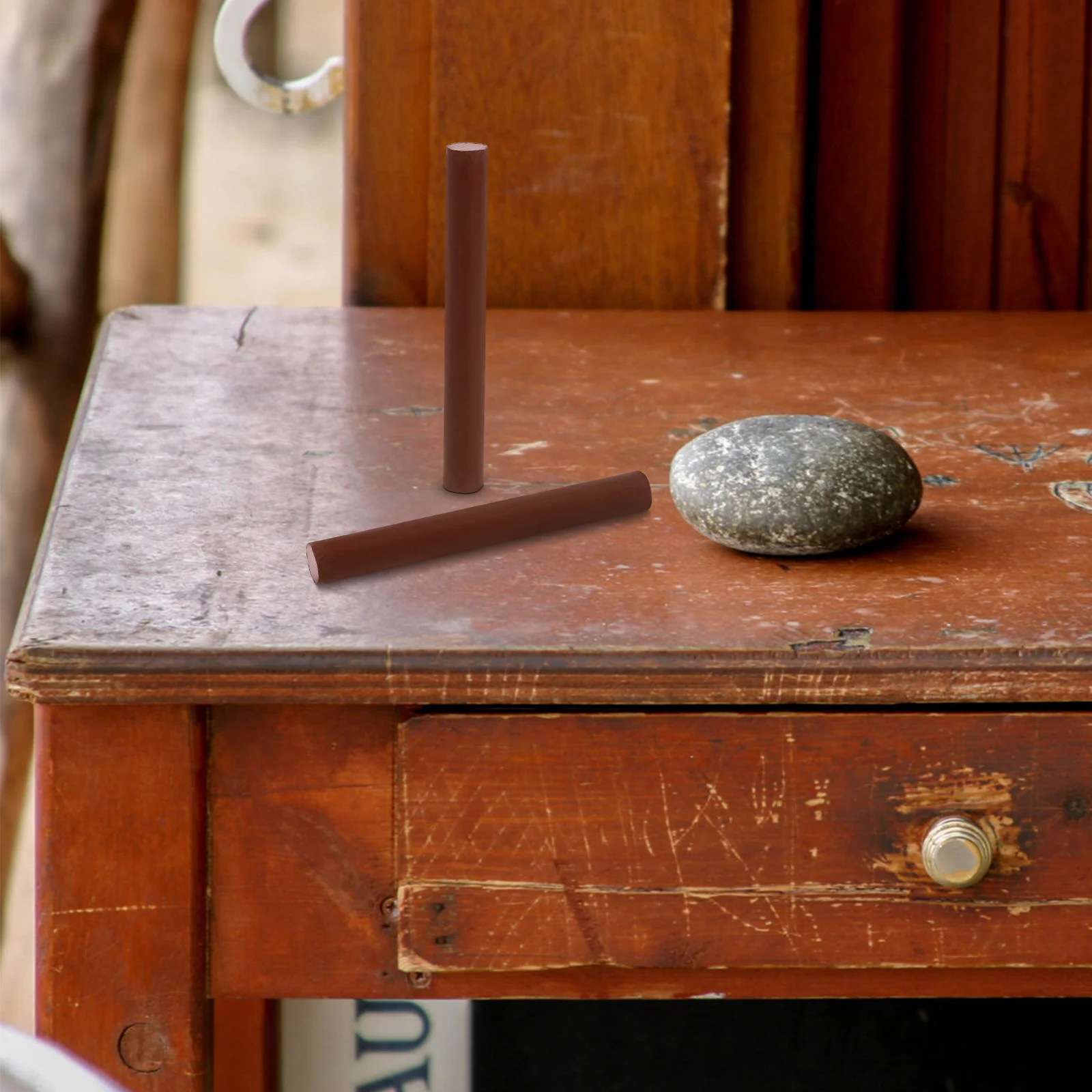 

2pcs Wooden Wax Stick Furniture Scratch Repair Pen Wood Filler Marker Floor Damage Furniture Repair Supplies