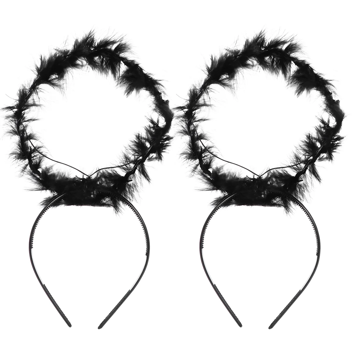 

2 Pcs Angel Headband with Costume Children's Day Wreath Performance Hair Accessory Dressing Up Headdress