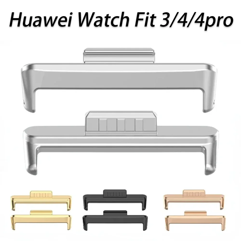 20mm Width Metal Connectors for Huawei Watch Fit 4/4pro Band Tool for Huawei Watch Fit 3 Connection Stainless Steel Accessories