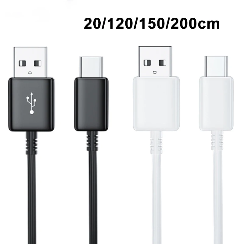 usb Type C Cable 20cm/150cm/200cm fast charging date line for Galaxy M14 S8 S9 S10 Plus A13 F13 Tab s6 lite a7 2022 f42 m32 a53