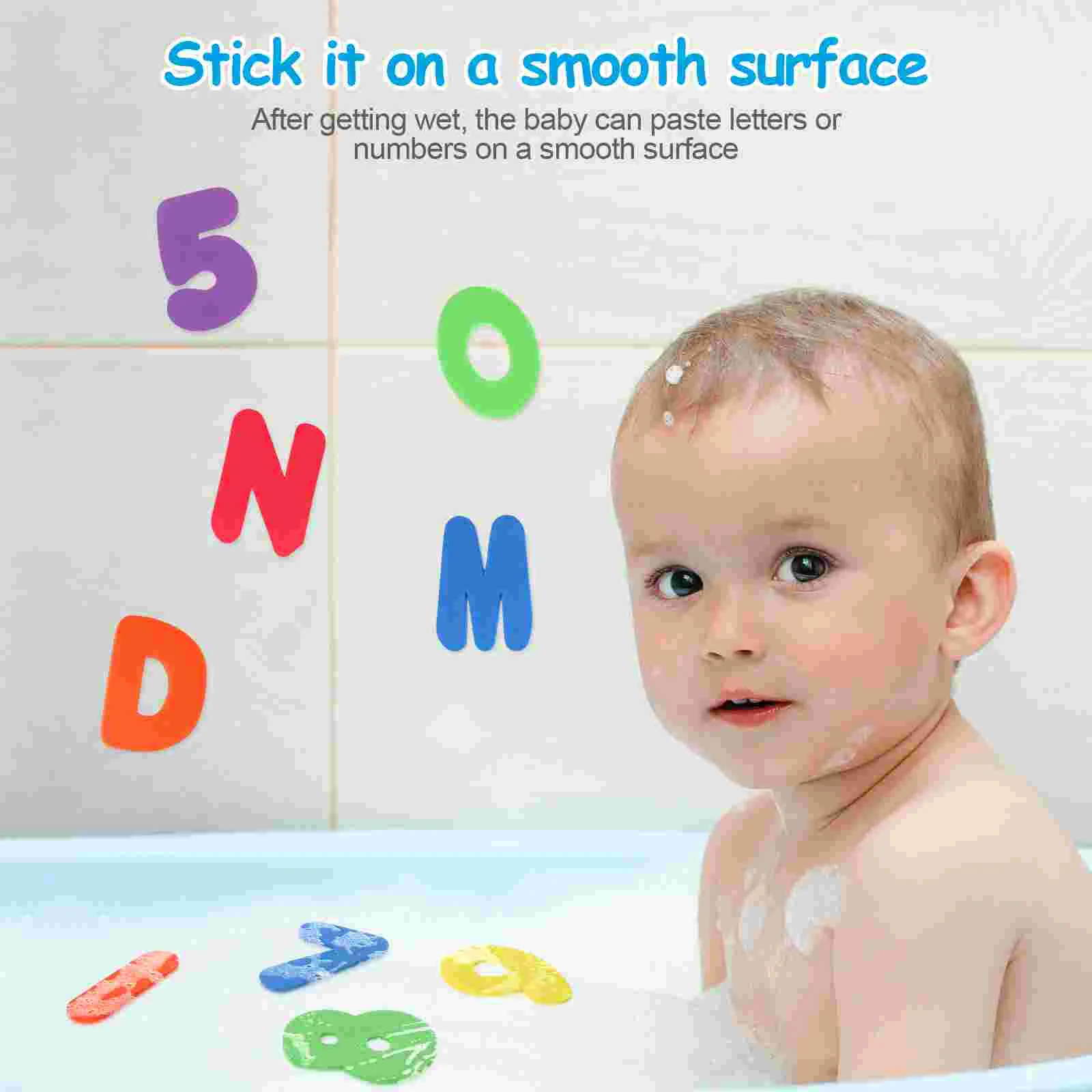 36 pièces autocollants de bain jouets pour bébé pour enfants lettre éducative enfants lettres numéros