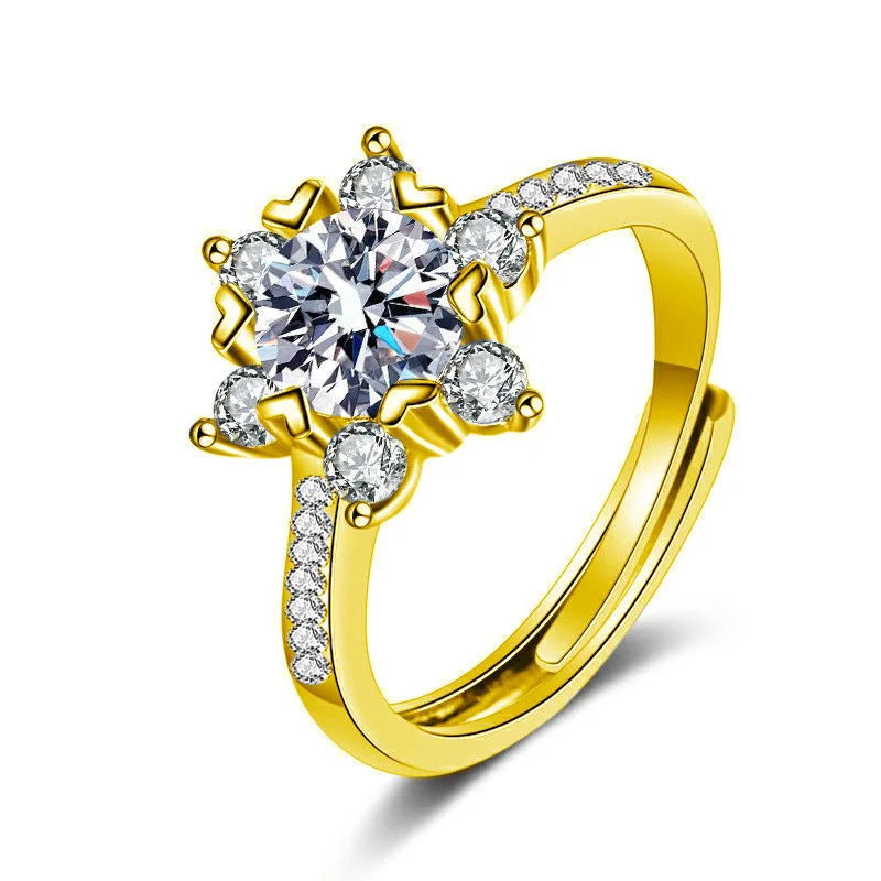 

S925 Sterling Silver Jewelry: Moissanite Ring for Women, Minimalist, Niche, Light Luxury Style, Cube Sugar Jewelry Ring, Gift.