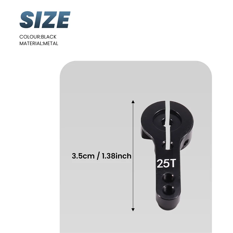 Hot-5PCS 25T M3 Metalen RC Servo Hoorn Aluminium Arm Set Voor MG995/MG996R E9001 Futaba Savox DIY Auto