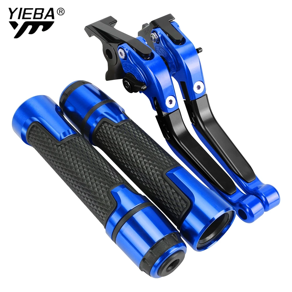 

2023 2024 TENERE700 Motorcycle CNC Adjustable Brake Clutch Levers Handbar End Grips FOR YAMAHA TENERE 700 2019 2020 2021 2022