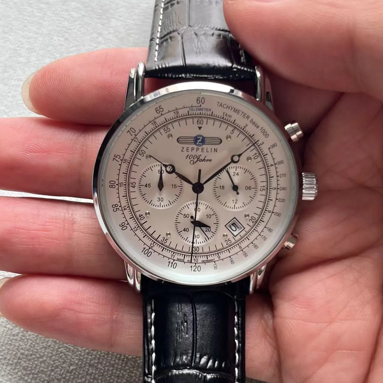Zeppelin Airship Automatic Date Gift Commemorative Cases Version Men's Retro Business Leisure Men's Watch Fashion Watch
