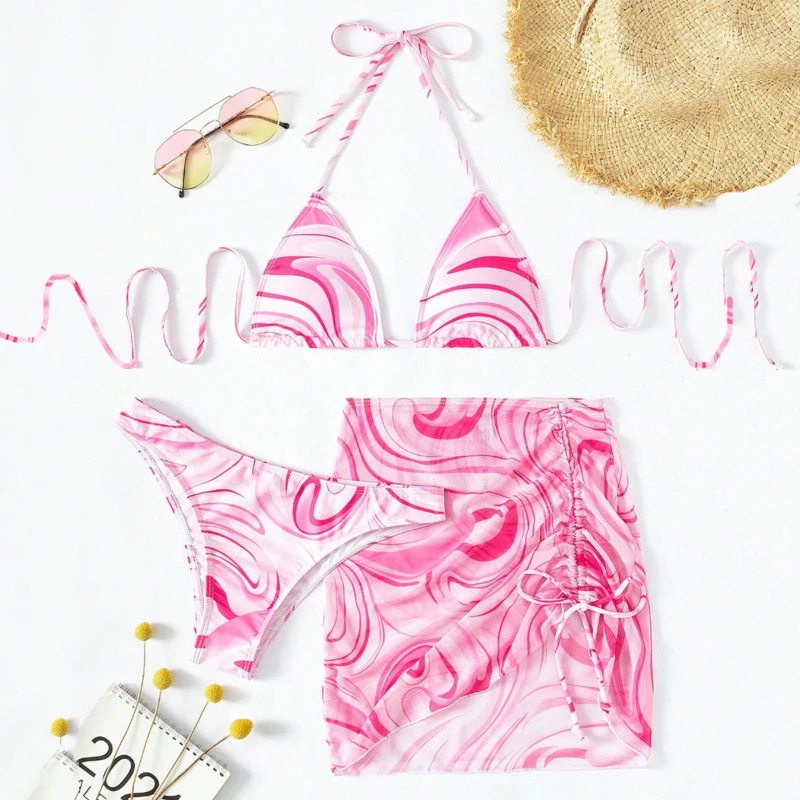 

Летние сексуальные бикини, женские купальники, женские купальники из трех предметов, пляжная одежда для купания, купальные костюмы, бразильский комплект бикини, купальщица в бассейне