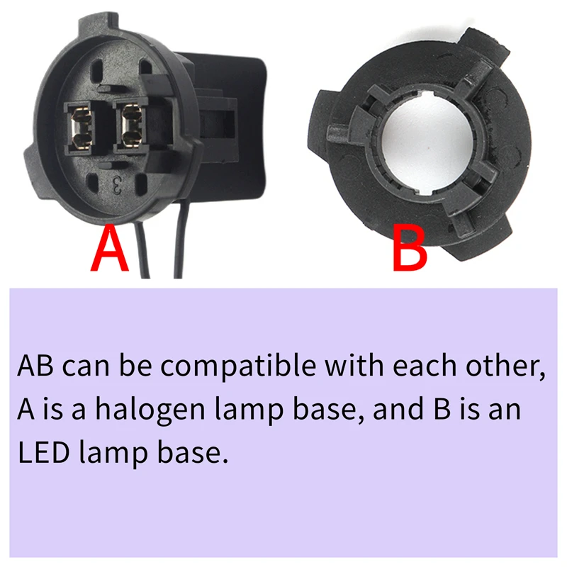 H7 Adapter Holder For VW Polo Lamando Lavida Touran Tiguan Skoda Octavia uperb LED Headlight Lamp Retainer