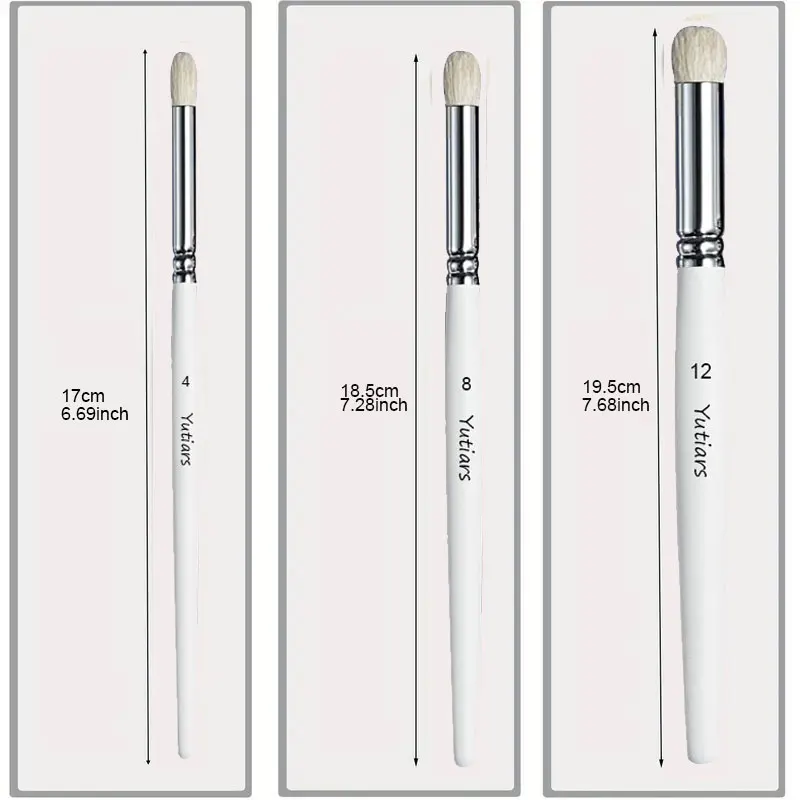 Yutiars Professional Drybrush Set, Wooden Detail Painting Brushes with Storage Case, Ideal for Tabletop