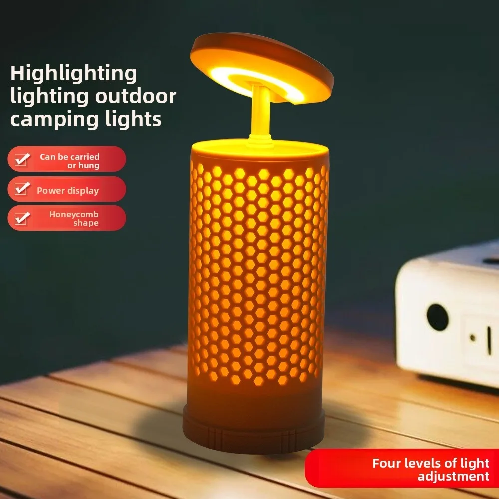 

Портативный светильник для кемпинга 2600 мАч, масштабируемый 4-режимный перезаряжаемый фонарь, магнитный USB перезаряжаемый аварийный светильник для кемпинга на открытом воздухе