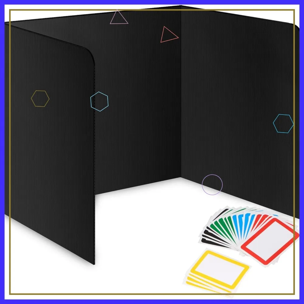 

22-Pack Student Desk Dividers, Durable Waterproof Plastic Privacy Shields for Classroom & Office Use