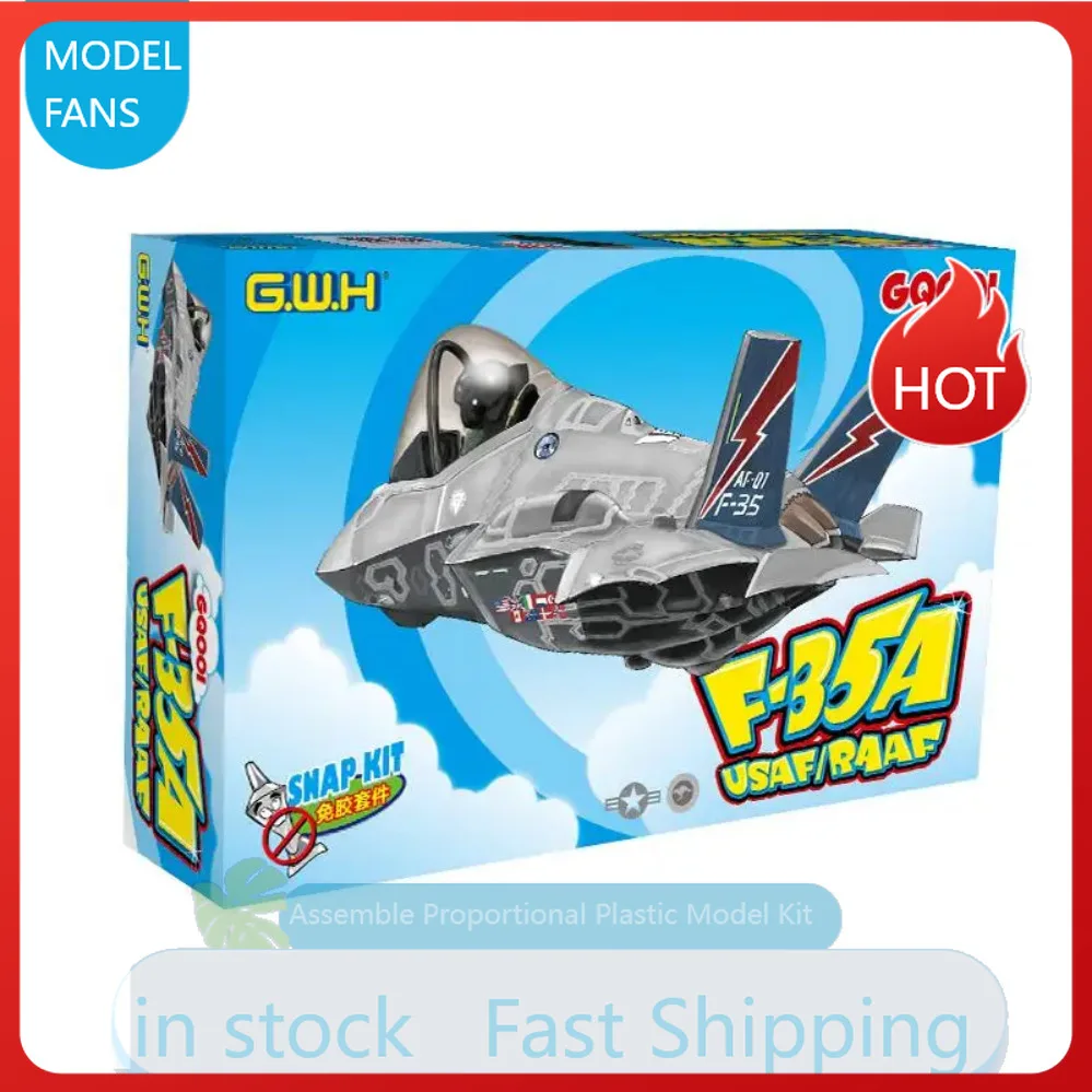 Q Verison G.W.H Assemble Proportional Kit  USAF/RAAF Cute Present Pilot Attack Aircraft Model GQ-001 F-35A