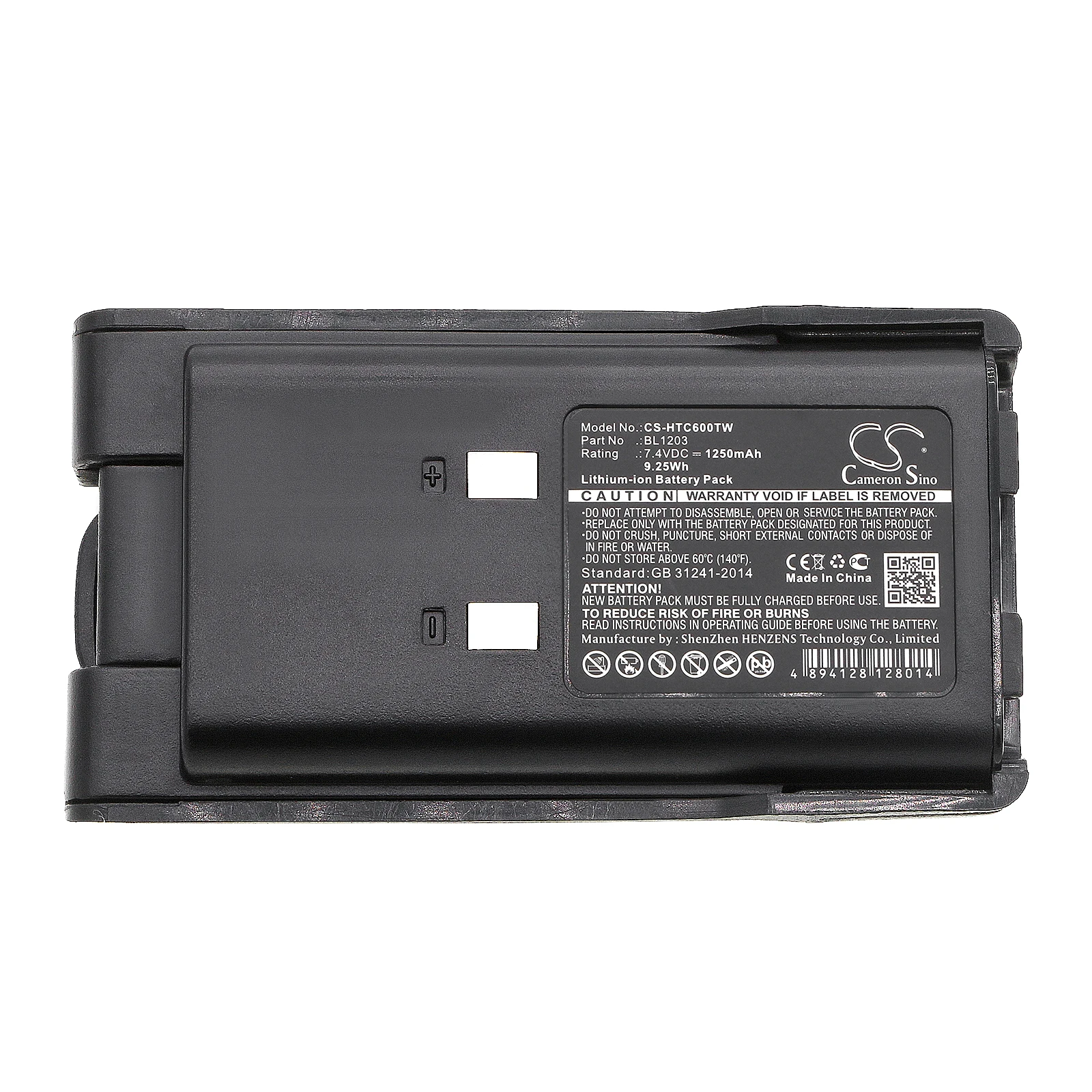 

100% NEW 1250mAh Battery BL1203 for HYT TC600, TC-600
