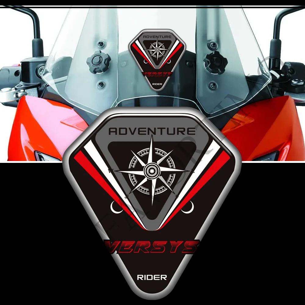 Pour Kawasaki VERSYS 300 400 650 1000 Aventure VERSYS-X 250 précieux Pad Protecteur Autocollants Pare-Brise Coffre Bagages Cas Decal