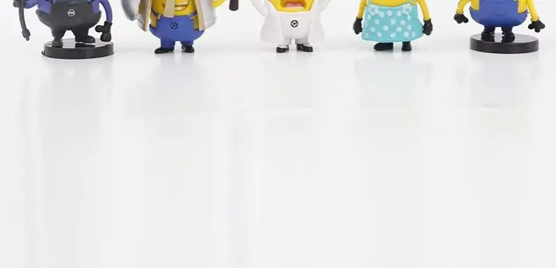 

New 10Pcs/set Cute Minions Figurines Toys 3D Eye Despicable Minions Action Figures Classic Toys Xmas Gifts for Children 6CM