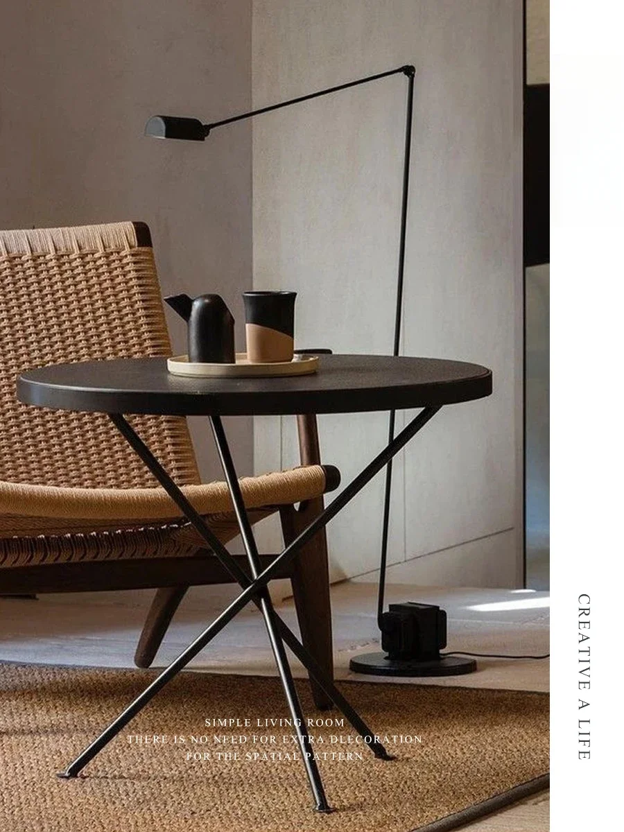 Motor floor lamp, retro designer living room sofa study lamp