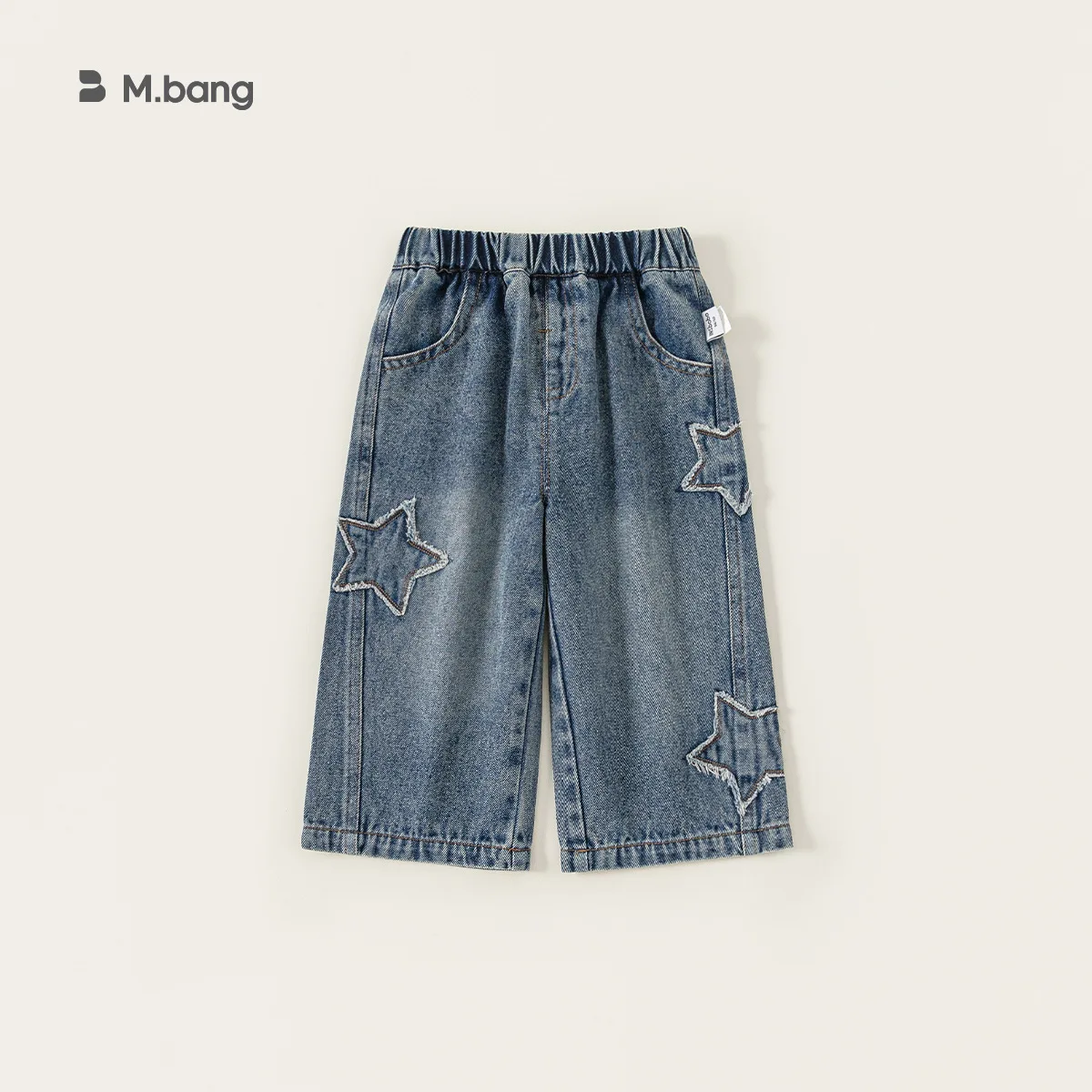 

Infant Baby Girl Jeans Stars Jacquard Thick Warm Kids Girl Wide Leg Pant New Winter Elastic Waist Toddler Girl Straight Leg Pant