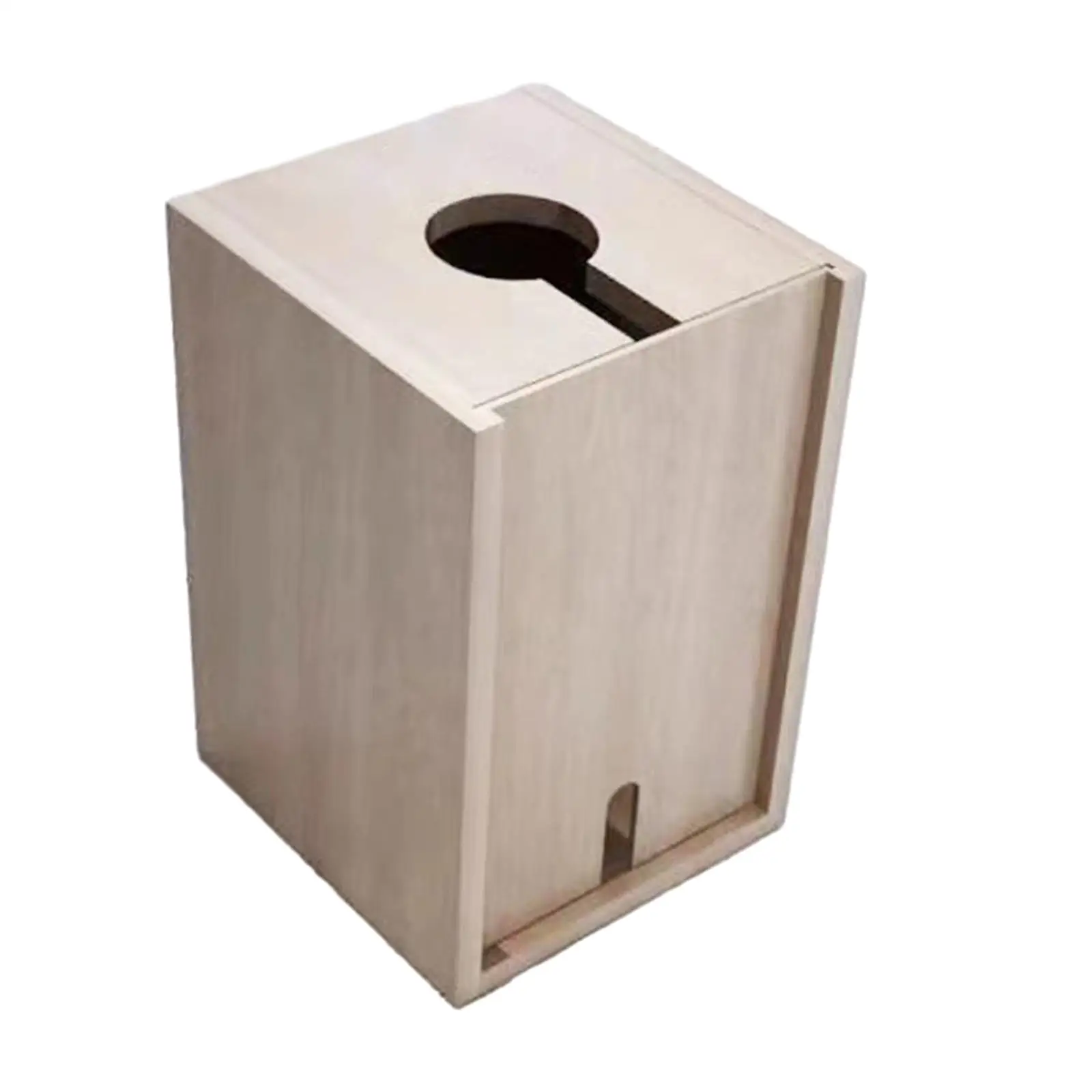 Paints Container Wood Box Reusable Multipurpose Paint Cup Pots Wooden Shelf