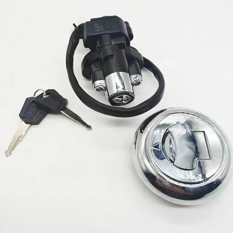 

Motorcycle Ignition Switch Fuel Tank Gas Cap Lock W/Keys for Keeway Superlight 125 150 200 QJ200-2G QJ150-2G