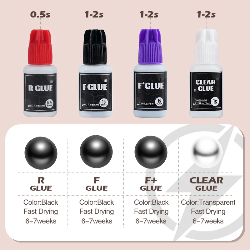 Individual False Eyelash Extension Glue Adhesive Korea SKY 0.5s Glue Fast Drying Long Lasting Black Transparent Lash Supplies