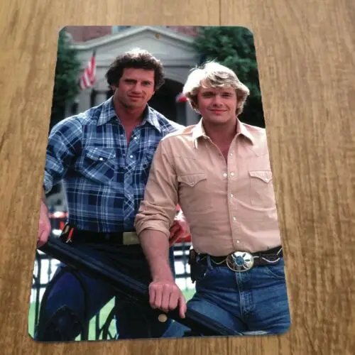 Dukes of Hazzard Luke and Bo the Good Ole Boys 8x12 Metal Wall Sign