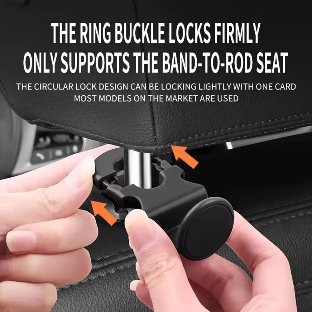 1PCS Car Fastener Hanging Hook Headrest Clip Hooks For Bags Clothes Coats Car Seat Headrest Hook Auto Back Seat Organizer