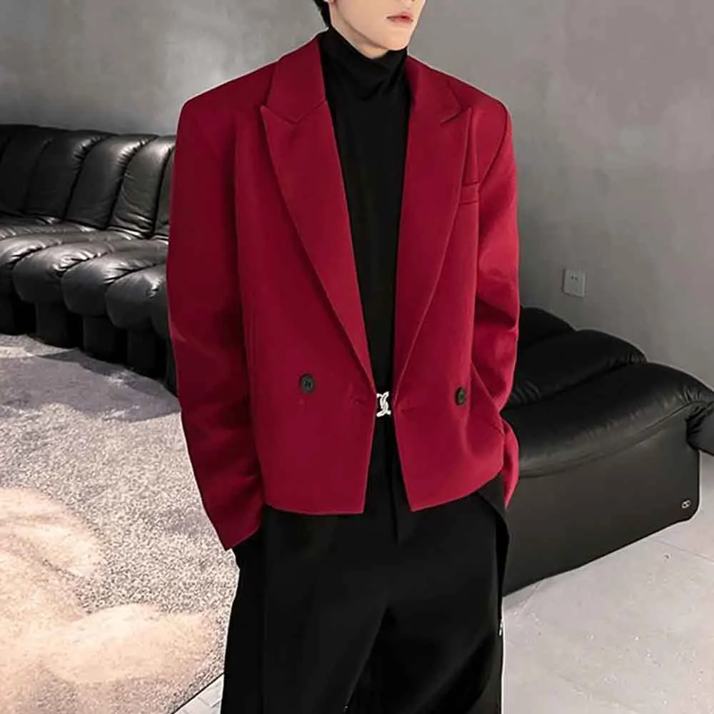 

Mens Autumn Jacket Short Plain Casual Suit Jacket Fashion British Elegant Outdoor Versatile Business Top Men'S Clothing 2025