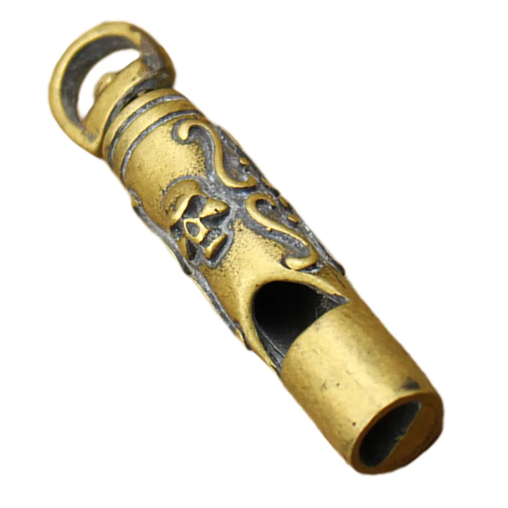 Copper Whistle Skull Delicate Camping Sports on Foot Decorative Hiking Metal Portable Emergency