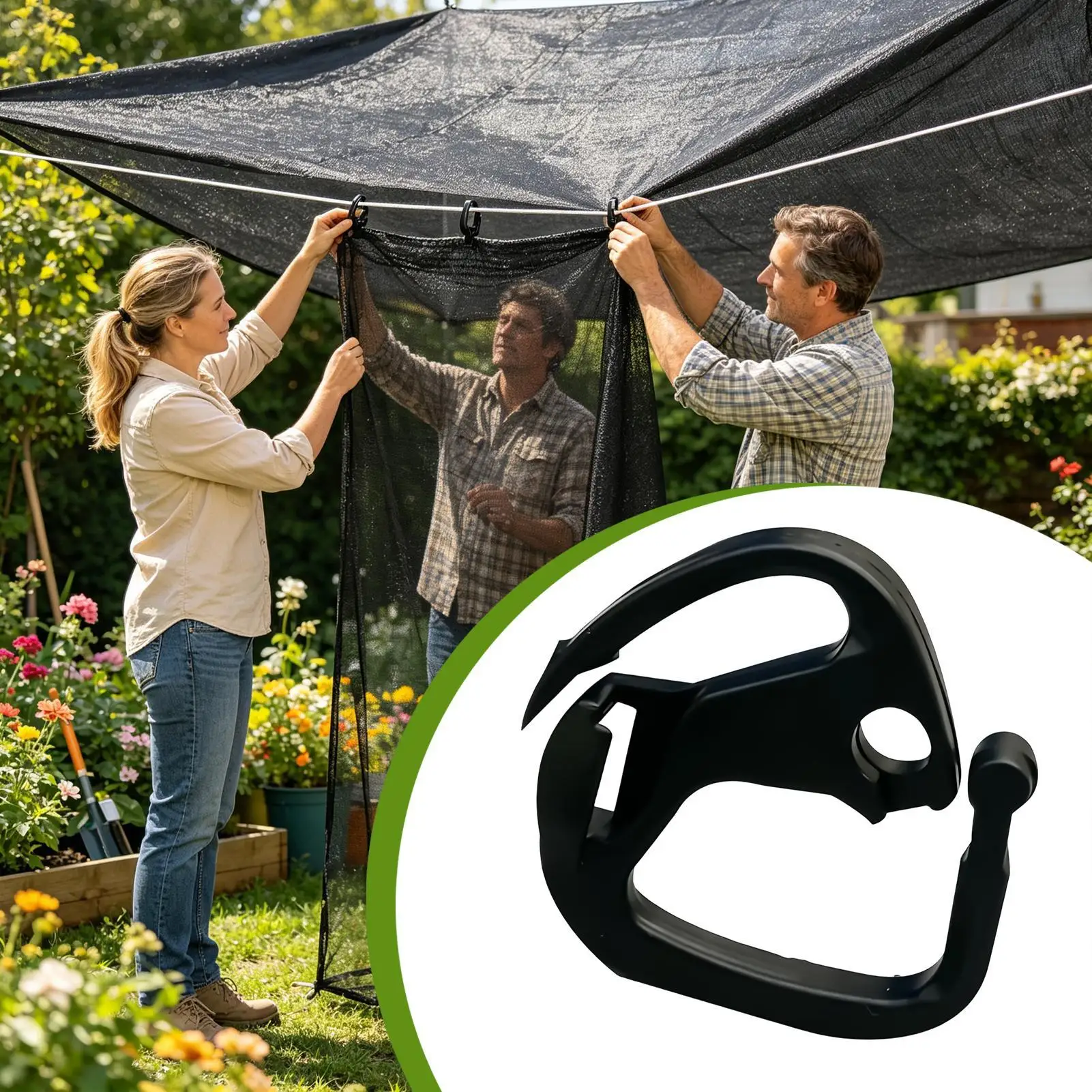 Shade Cloth Clips Heavy Duty 100 Pieces Tarp Fasteners Sunshade Clips For Outdoor Garden Patio Backyard Balcony Farm Orchard