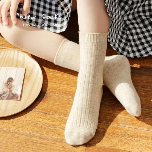 1-12 سنة الاطفال ميرينو الصوف جوارب رياضية للفتيات الفتيان طفل شتاء حراري دافئ سميكة خففت الرطوبة جوارب للمشي لمسافات طويلة 3 أزواج #6