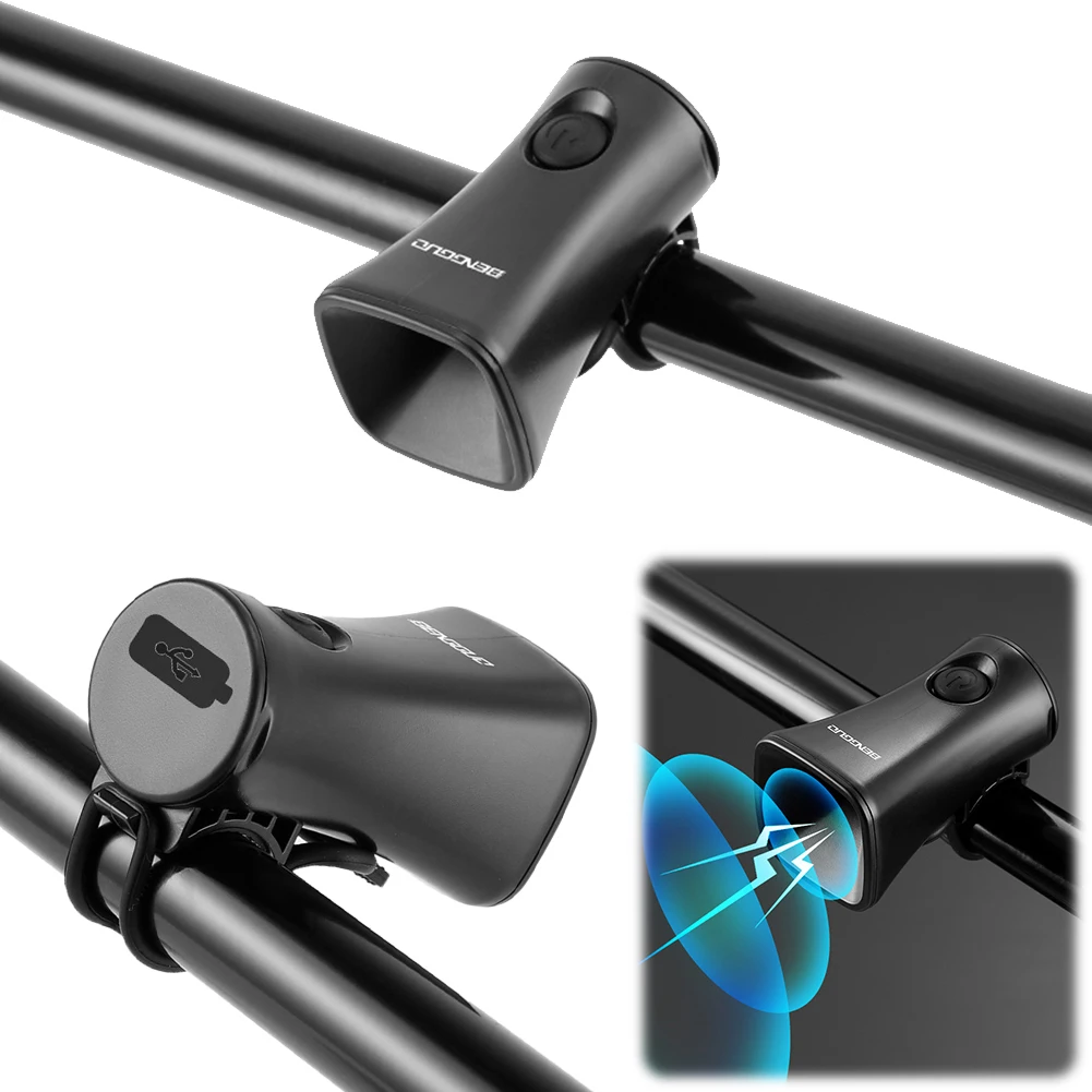 

5-режимный противоугонный электрический звонок для велосипеда, велосипедное зарядное кольцо для мотоцикла, водонепроницаемая сигнализация, аксессуары для горного дорожного велосипеда