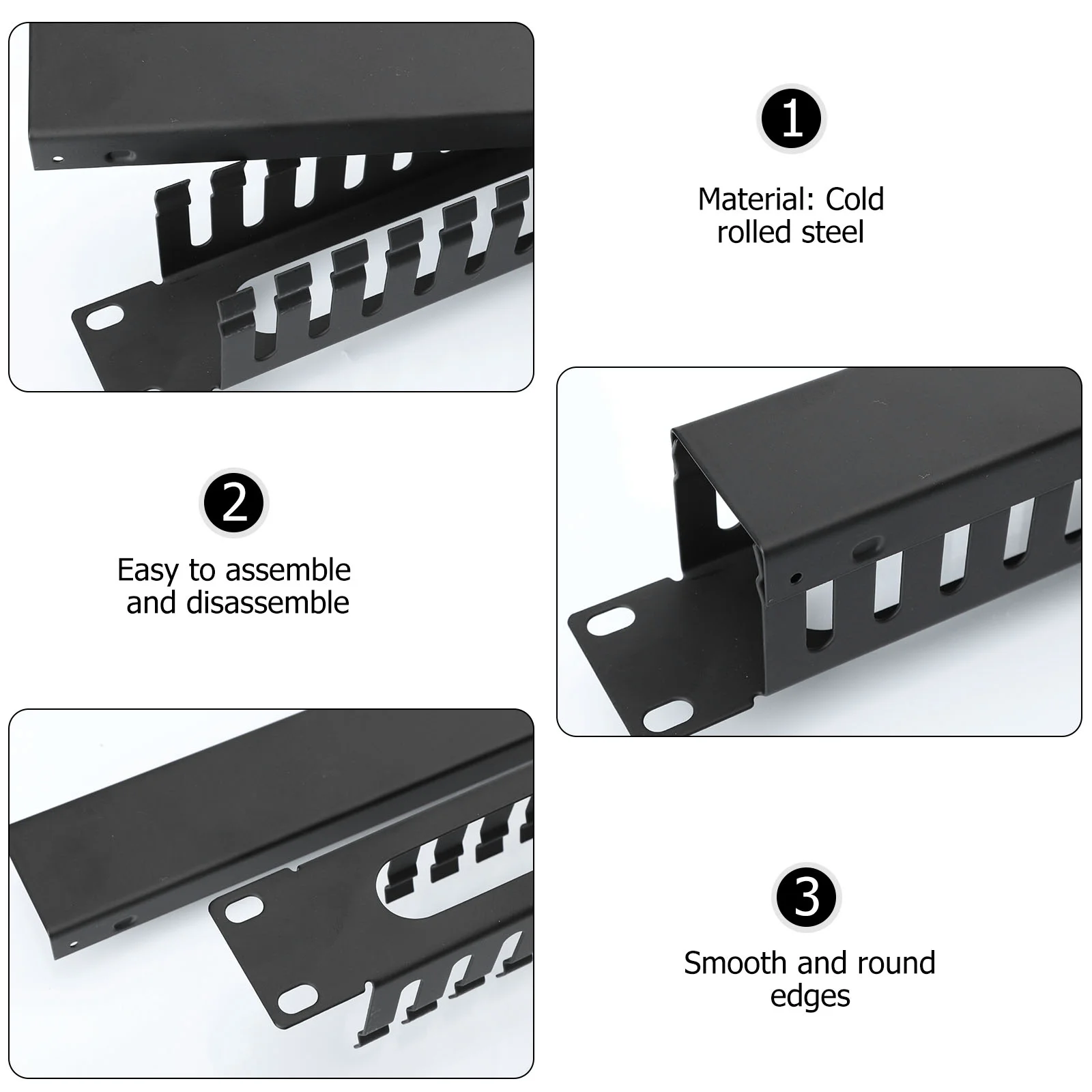 Metal Offline Rack Cable Manager Electrical Wire Raceway Mount Server Management The Organizer Pipeline